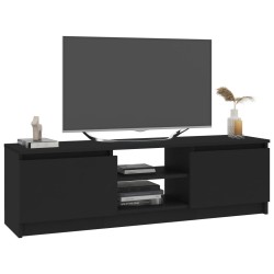 vidaXL Mobile Porta TV Nero 120x30x35,5 cm in Legno Multistrato