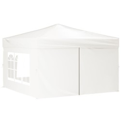   Tenda per Feste Pieghevole con Pareti Laterali Bianco 3x3 m