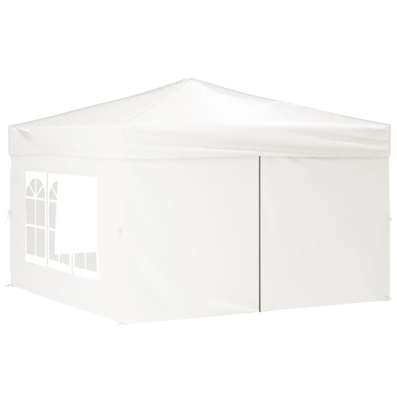   Tenda per Feste Pieghevole con Pareti Laterali Bianco 3x3 m