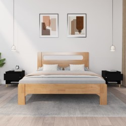   Comodini 2 pz Neri 50x46x50 cm in Legno ingegnerizzato