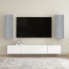 Mobili TV 2 pz Grigio Sonoma 30,5x30x90 cm in Legno ingegnerizzato