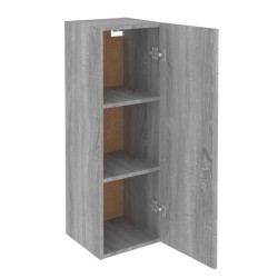 Mobili TV 2 pz Grigio Sonoma 30,5x30x90 cm in Legno ingegnerizzato