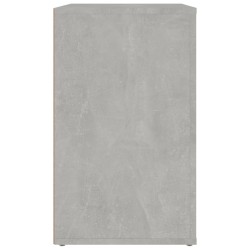   Comodino Grigio Cemento 50x36x60 cm in Legno ingegnerizzato