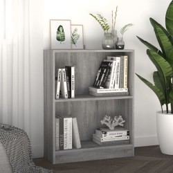   Libreria Grigio Sonoma 60x24x74,5 cm in Legno ingegnerizzato