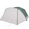 vidaXL Tenda da Campeggio 6 Persone Verde 412x370x190 cm Taffetà 190T