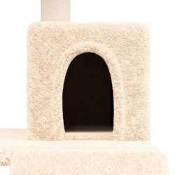   Albero per Gatti con Tiragraffi in Sisal Crema 82 cm