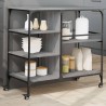 vidaXL Carrello Cucina Grigio Sonoma 100x45x89,5 cm Legno Multistrato