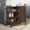 vidaXL Carrello da Cucina Rovere Marrone 87,5x38,5x84,5 cm Multistrato