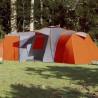 vidaXL Tenda Campeggio 12 Persone Grigia Arancione 840x720x200 Taffetà