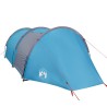 vidaXL Tenda da Campeggio 4 Persone Blu 405x170x106 cm Taffetà 185T