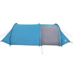 vidaXL Tenda da Campeggio 4 Persone Blu 405x170x106 cm Taffetà 185T