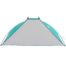 vidaXL Tenda da Spiaggia Verde Mare 268x223x125 cm Taffetà 185T