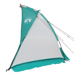 vidaXL Tenda da Spiaggia Verde Mare 268x223x125 cm Taffetà 185T