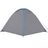 vidaXL Tenda da Campeggio 6 Persone Blu 348x340x190 cm Taffetà 190T