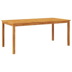 vidaXL Tavolo da Pranzo da Giardino 180x90x75 cm Legno Massello Acacia