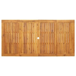 vidaXL Tavolo da Pranzo da Giardino 180x90x75 cm Legno Massello Acacia