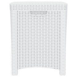   Baule da Giardino 39x39x46 cm in Rattan PP Bianco