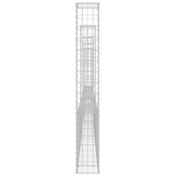   Cesto Gabbione a U con 5 Pali in Ferro 500x20x150 cm