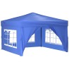 Tenda per Feste Pieghevole con Pareti Laterali Blu 3x3 m