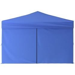 Tenda per Feste Pieghevole con Pareti Laterali Blu 3x3 m