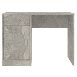   Scrivania Cassetto Grigio cemento 100x40x73cm Legno ingegnerizzato