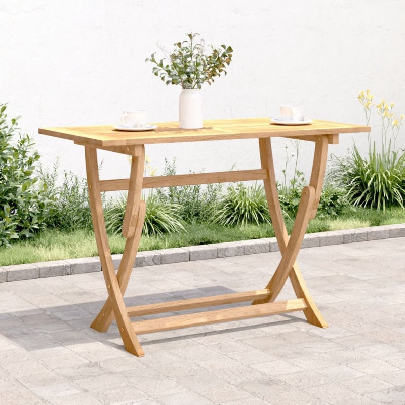 vidaXL Tavolo da Giardino Pieghevole 110x55x75cm Legno Massello Acacia