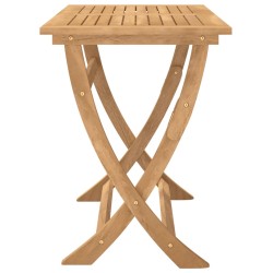 vidaXL Tavolo da Giardino Pieghevole 110x55x75cm Legno Massello Acacia