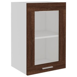 Pensile Vetro Rovere Marrone 40x31x60 cm Legno ingegnerizzato