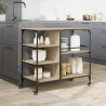 vidaXL Carrello Cucina Rovere Sonoma 100x48x89,5 cm Legno Multistrato