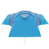 vidaXL Tenda da Campeggio 12 Persone Blu 840x720x200 cm Taffetà 185T