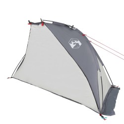 vidaXL Tenda da Spiaggia Grigia 268x223x125 cm Taffetà 185T