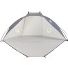 vidaXL Tenda da Spiaggia Grigia 268x223x125 cm Taffetà 185T