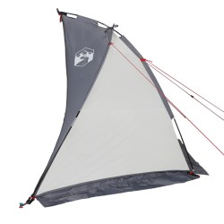 vidaXL Tenda da Spiaggia Grigia 268x223x125 cm Taffetà 185T