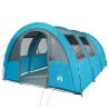 vidaXL Tenda da Campeggio 4 Persone Blu 483x340x193 cm Taffetà 185T