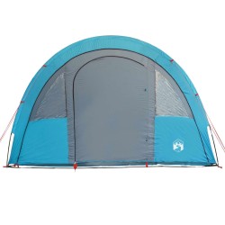 vidaXL Tenda da Campeggio 4 Persone Blu 483x340x193 cm Taffetà 185T