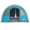 vidaXL Tenda da Campeggio 4 Persone Blu 483x340x193 cm Taffetà 185T