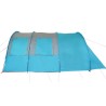 vidaXL Tenda da Campeggio 4 Persone Blu 483x340x193 cm Taffetà 185T