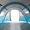 vidaXL Tenda da Campeggio 4 Persone Blu 483x340x193 cm Taffetà 185T