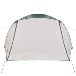 vidaXL Tenda da Campeggio 4 Persone Verde 350x280x155 cm Taffetà 190T