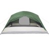 vidaXL Tenda da Campeggio 4 Persone Verde 350x280x155 cm Taffetà 190T