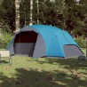 vidaXL Tenda da Campeggio 8 Persone Blu 360x430x195 cm Taffetà 190T