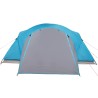 vidaXL Tenda da Campeggio 8 Persone Blu 360x430x195 cm Taffetà 190T