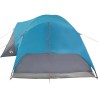 vidaXL Tenda da Campeggio 8 Persone Blu 360x430x195 cm Taffetà 190T