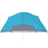 vidaXL Tenda da Campeggio 8 Persone Blu 360x430x195 cm Taffetà 190T