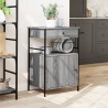 vidaXL Carrello da Cucina Grigio Sonoma 56x43x89,5cm Legno Multistrato