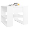   Tavolino da Salotto Bianco 55,5x55x45 cm in Legno ingegnerizzato