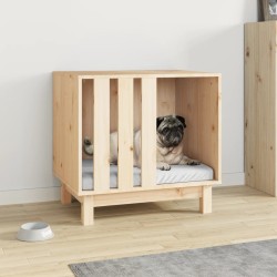   Casetta per Cani 60x45x57 cm in Legno Massello di Pino