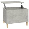   Tavolino Salotto Grigio Cemento 60x44,5x45 cm Legno ingegnerizzato