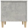   Tavolino Salotto Grigio Cemento 60x44,5x45 cm Legno ingegnerizzato