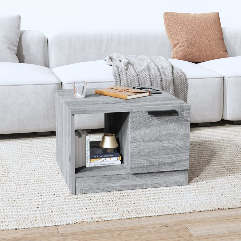   Tavolino da Salotto Grigio Sonoma 50x50x36 cm Legno ingegnerizzato